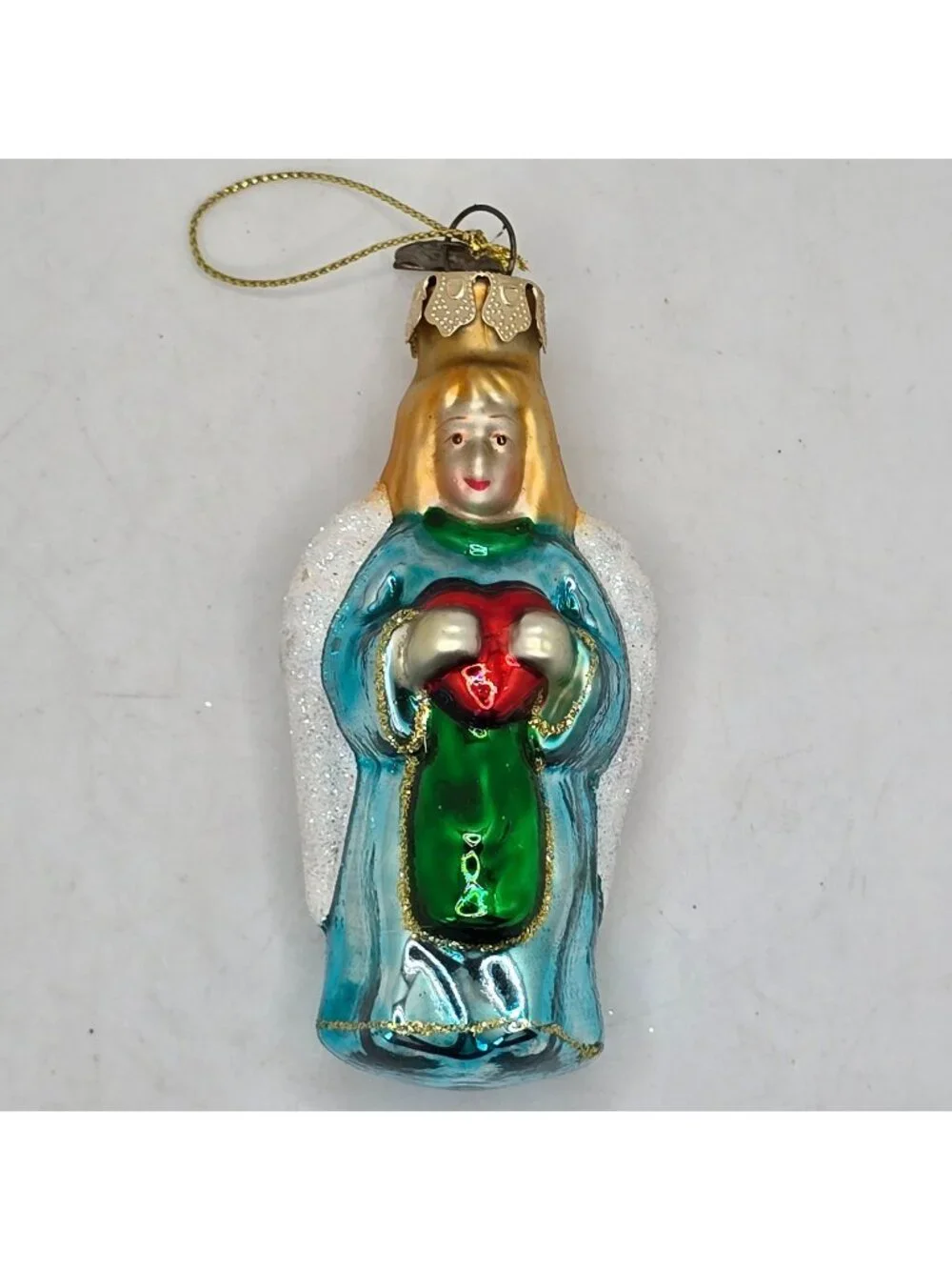 Christmas Ornament Glass Angel Heart Thomas Pacconi Museum Series 2003 Vintage